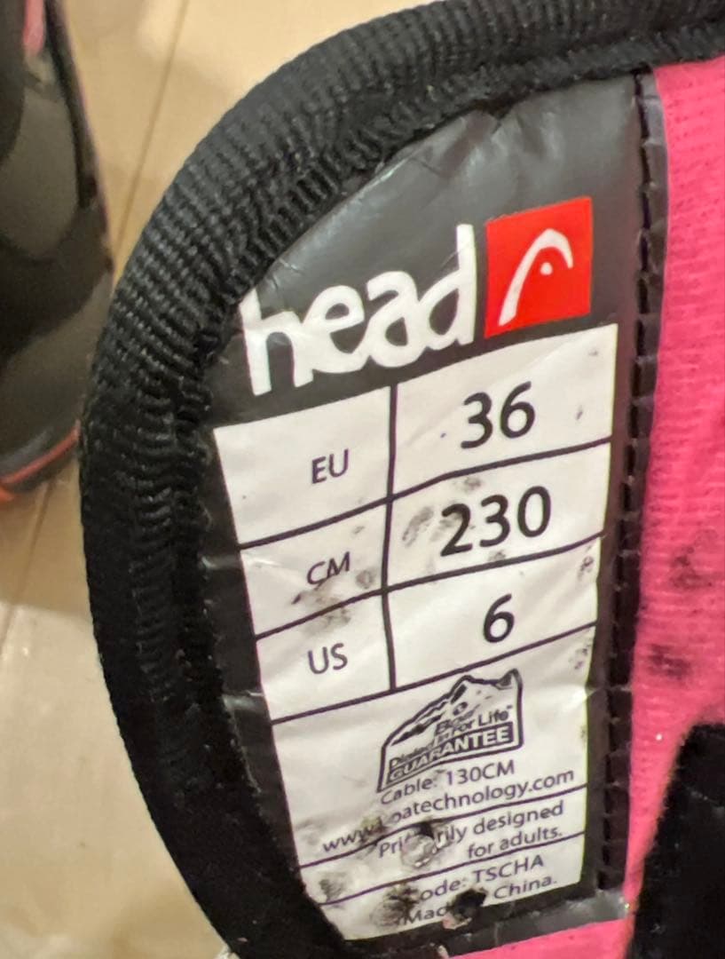 【比較的美品_即日発送】head スノボブーツFIVE WMN BOA 23cm