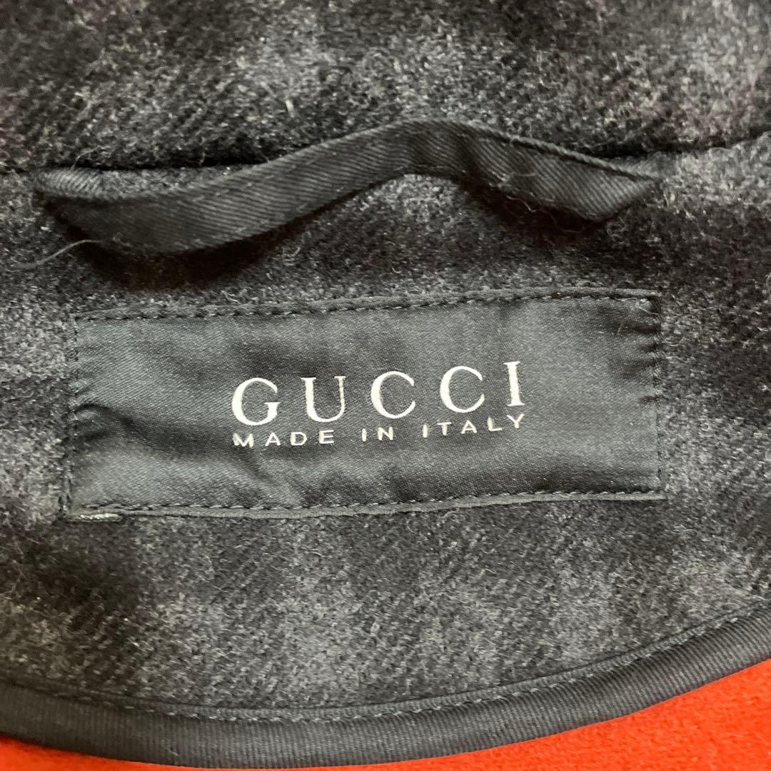 【お値引き中】GUCCI ダッフルコート ウール チェック柄 44