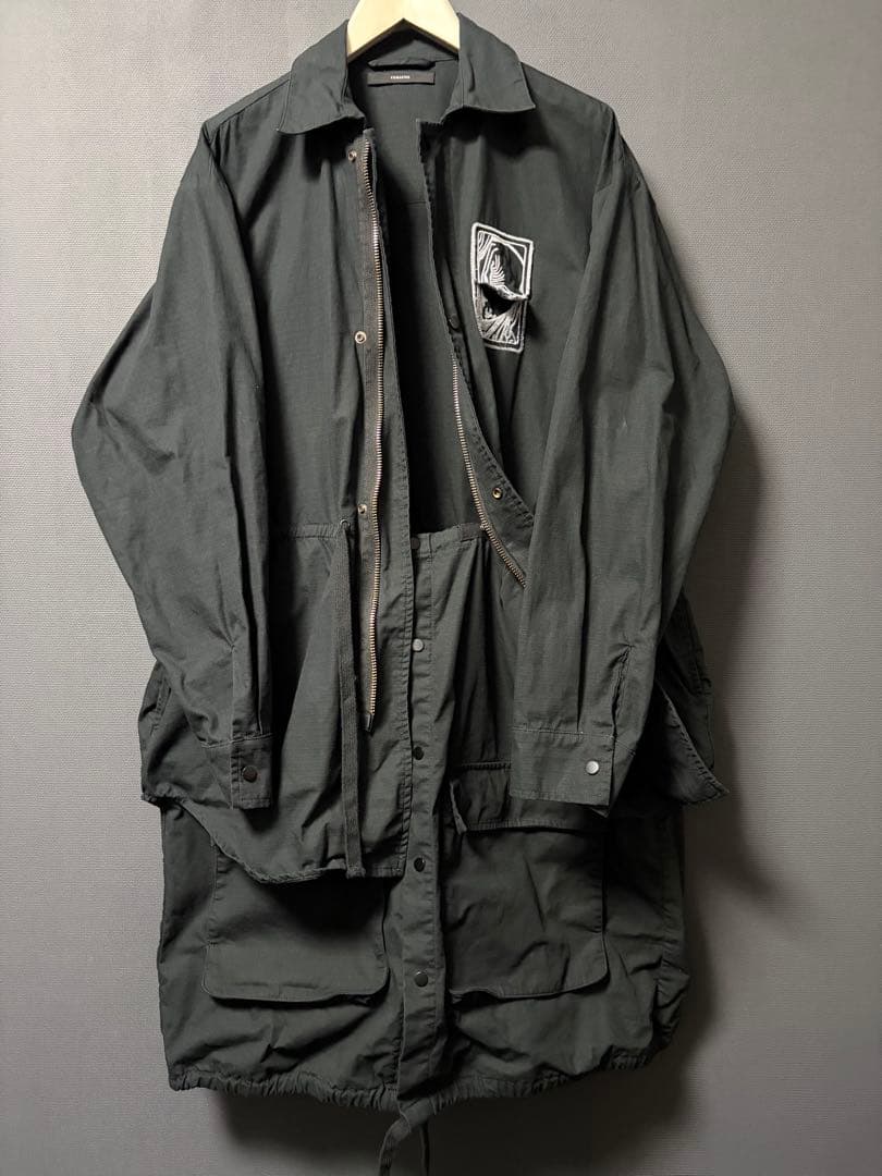 KOMAKINO ドッキングレイヤードシャツジャケット