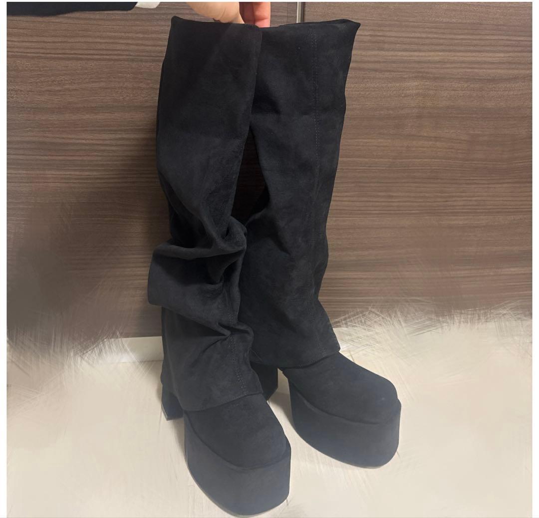 ルーズフレアカバーフィットブーツ