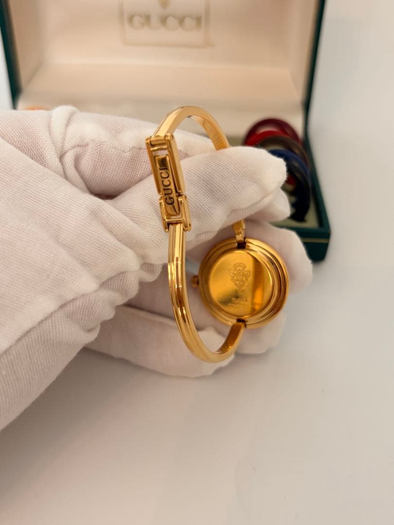 GUCCI チェンジベゼル腕時計 交換用ベゼル付き【動作確認済み】