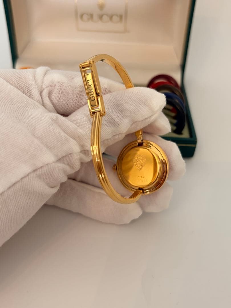 GUCCI チェンジベゼル腕時計 交換用ベゼル付き【動作確認済み】