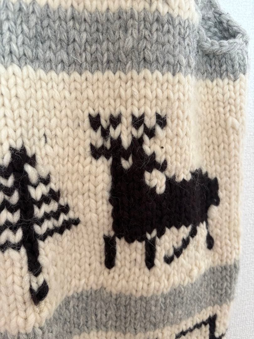 カナタ　ニットベスト ジップアップ