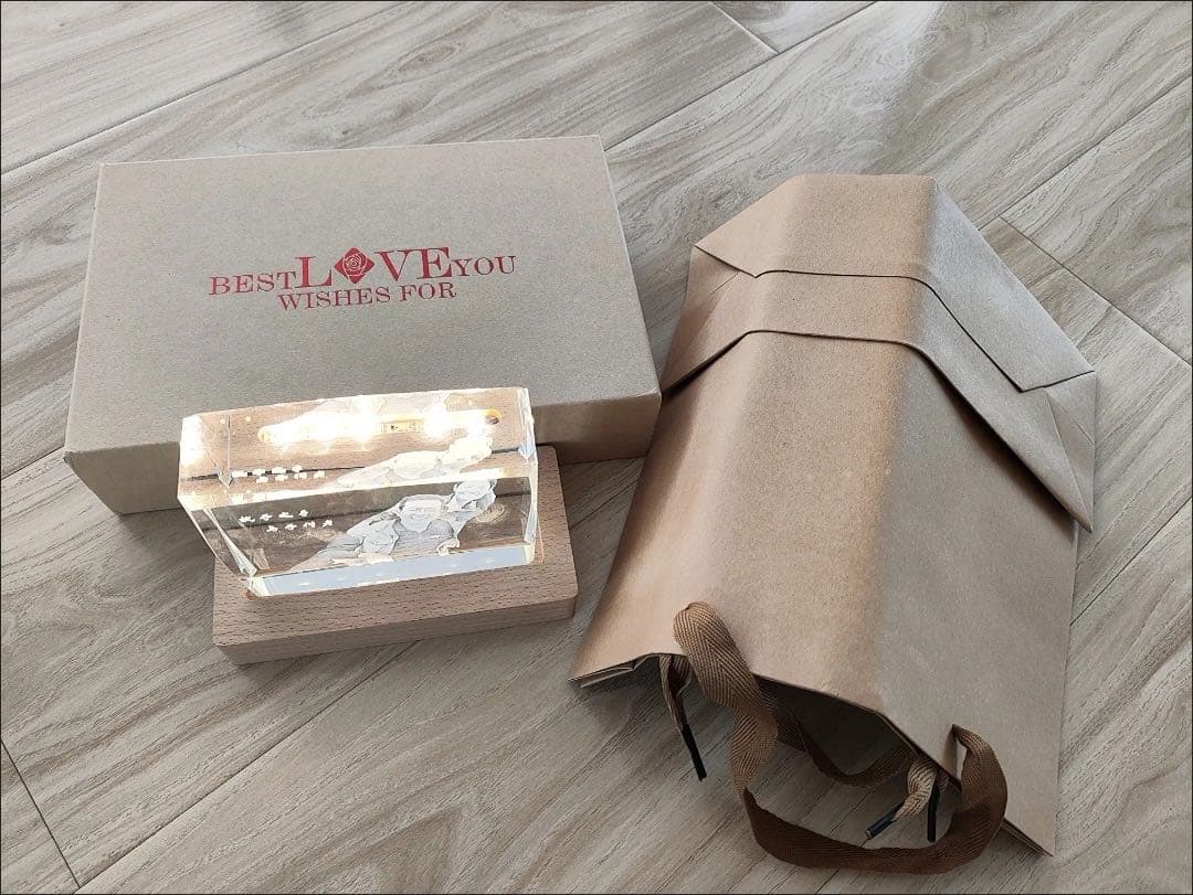 名入れ対応 水晶 ガラス オーダーメイドフォトフレーム 写真立て 誕生日 結婚式