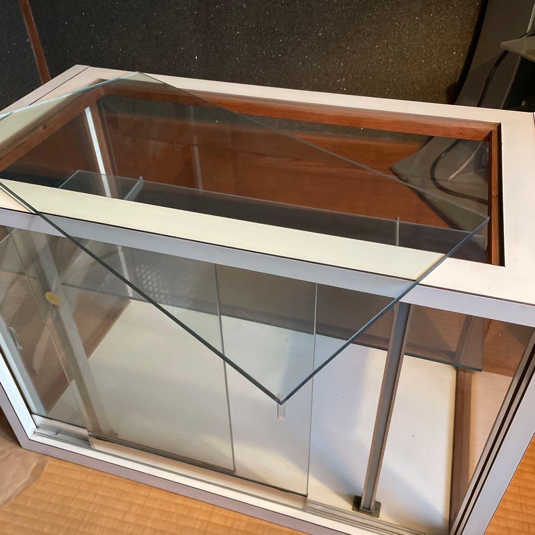 ［手渡し］ヴィンテージ2段式ガラスショーケース
