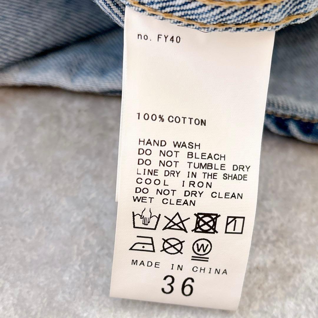 美品 スピックアンドスパン 22SS デニムシャツ ジャケット ブルー 人気