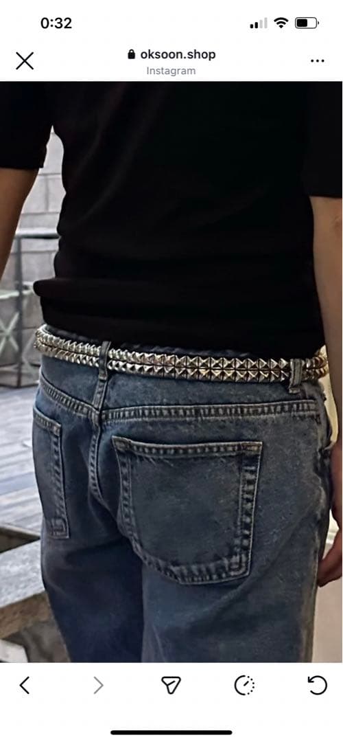 ok.soon スタッズベルト