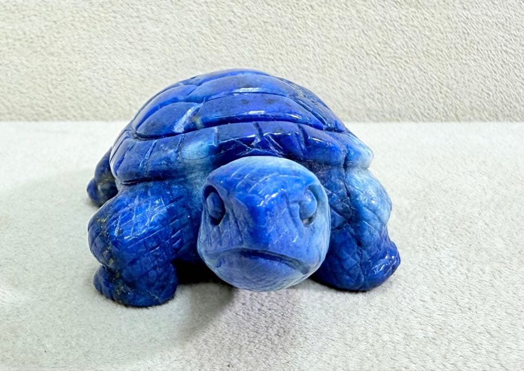カービング！　ラピスラズリ　384.81ct インテリア（LA-7709）