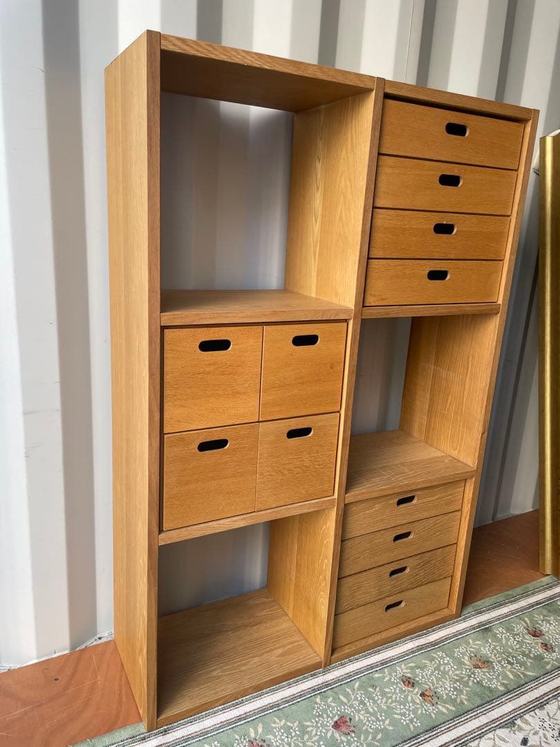 無印良品 スタッキングシェルフセット ３段×２列 オーク材