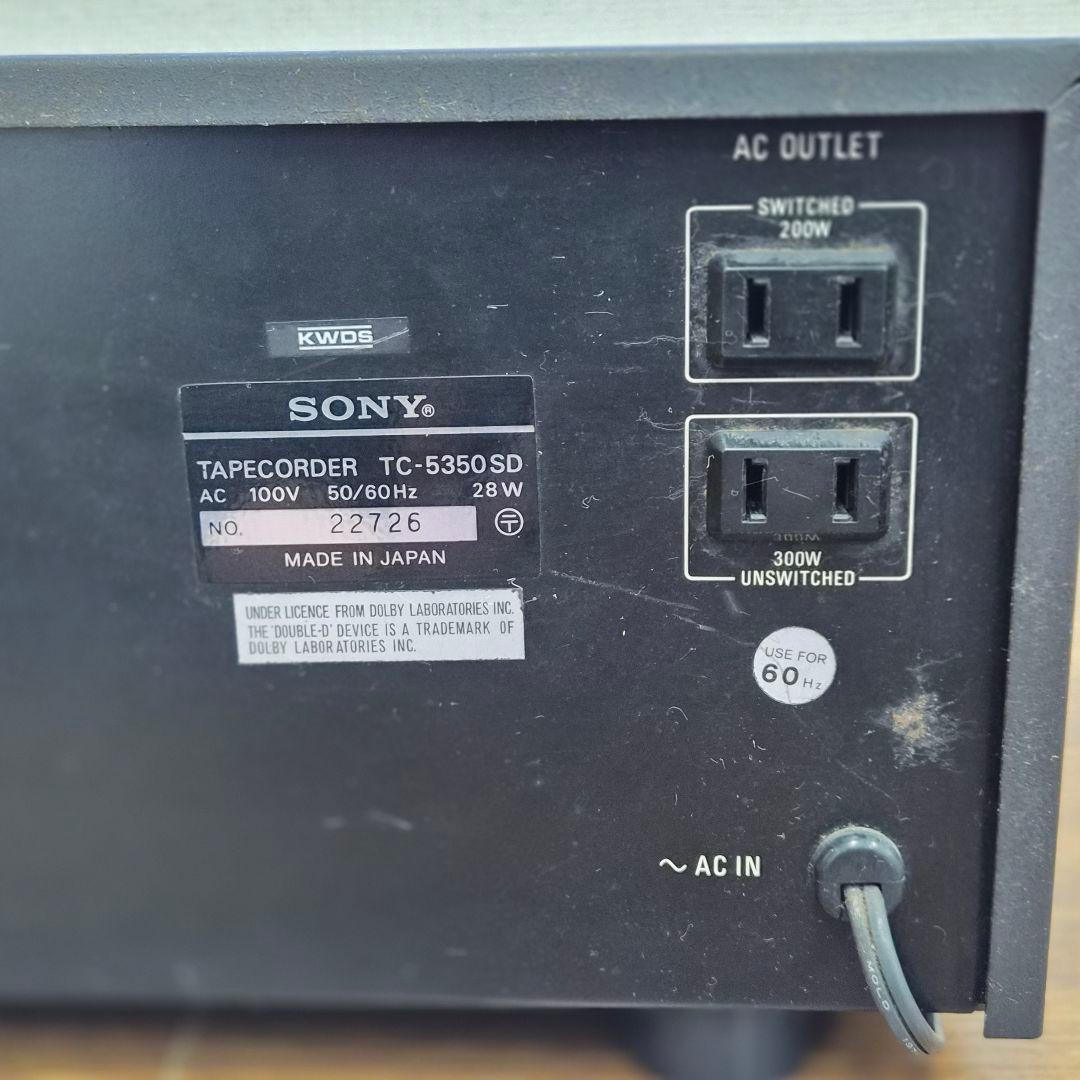 [超レア]SONY ステレオカセットTAPECORDER TC-5350 SD