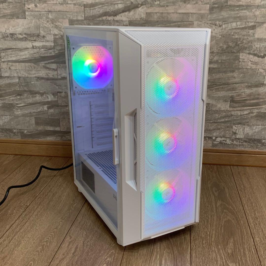 【ハイグレード】 RTX3050搭載ゲーミングPCフルセットホワイト