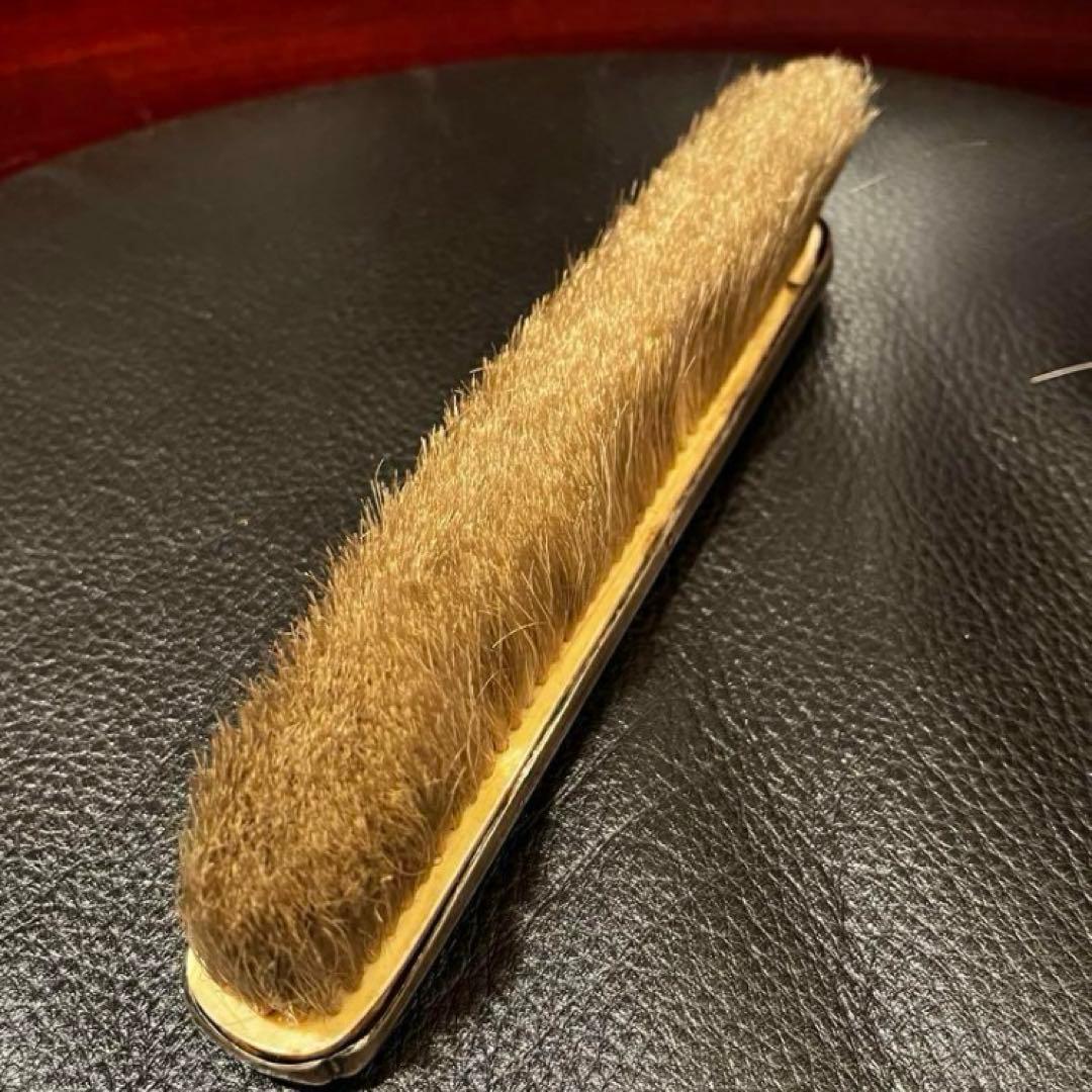 フランス　純銀950製　アンティーク　ヤドリギ　ブラシ　アールヌーボー