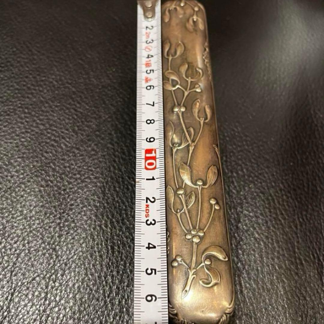 フランス　純銀950製　アンティーク　ヤドリギ　ブラシ　アールヌーボー