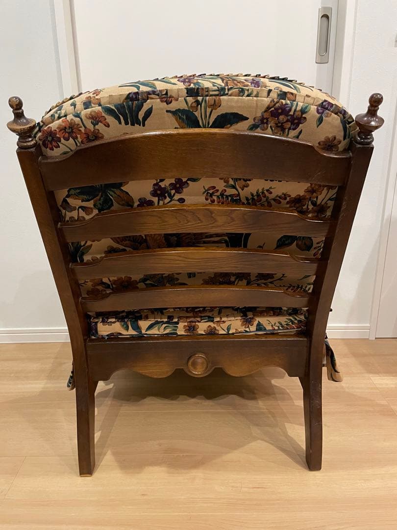 飛騨産業 キツツキ 穂高 ソファ 花柄 クラシック 肘なし