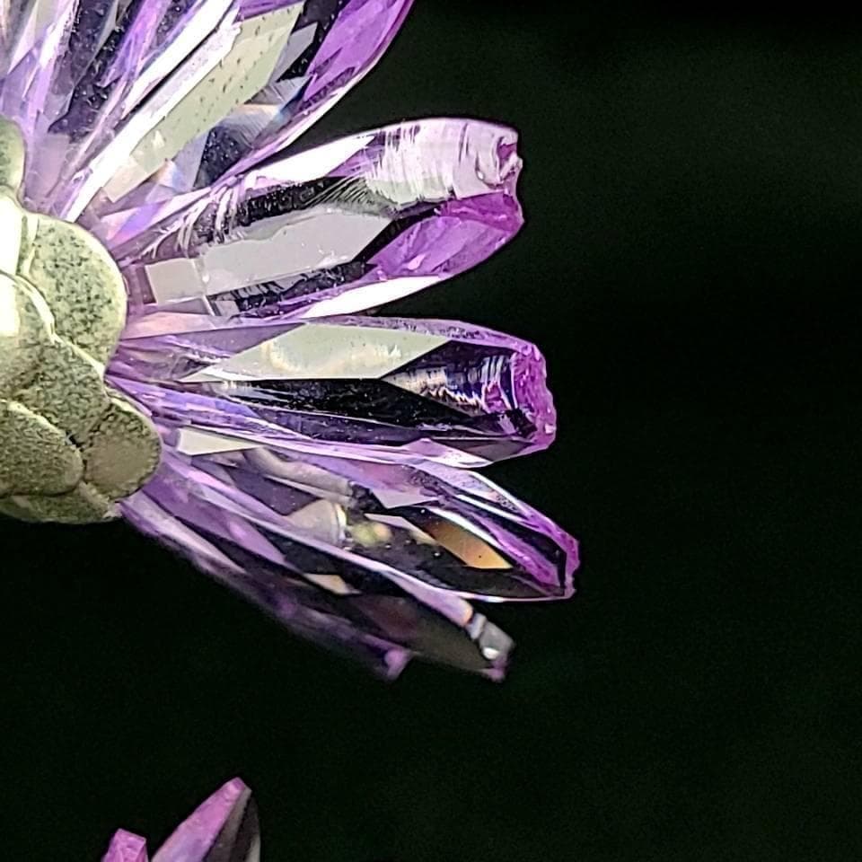 ●良品☆スワロフスキー　Drina　Violet　花　ドリナ　バイオレット 1