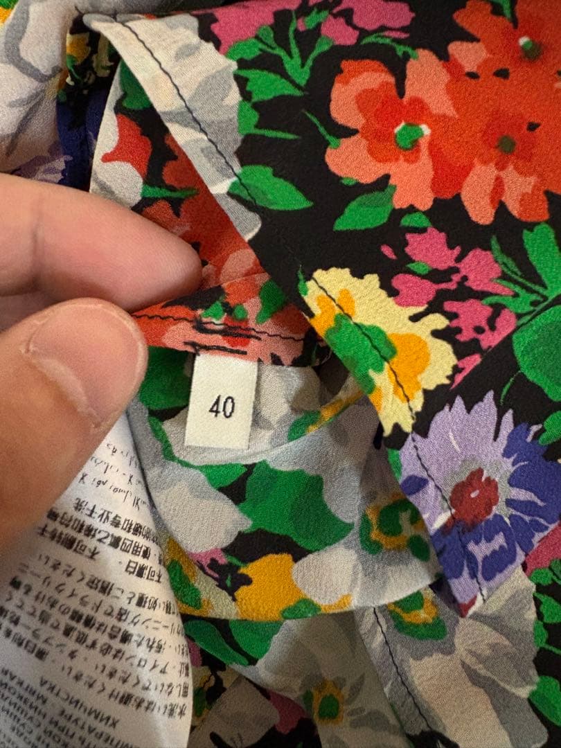 GUCCI フラワーブラウス　40