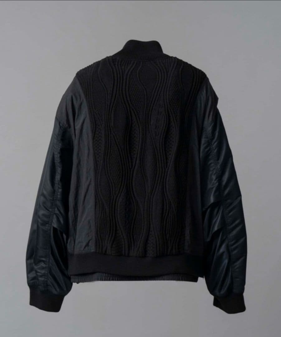 【完売品】異素材ドッキングプライムオーバーハーフジッププルオーバー