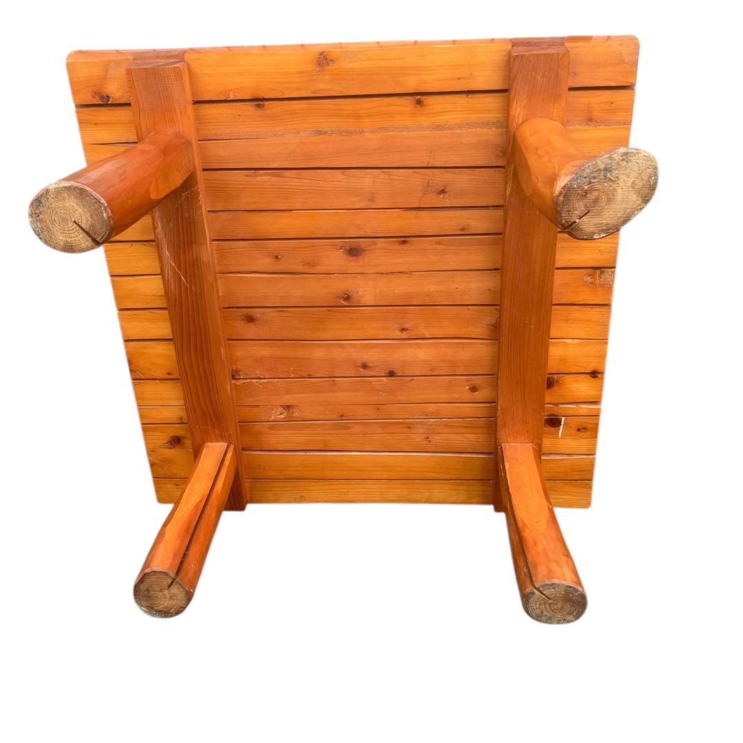 【アンティーク】欅の一枚板テーブル 小振りのカフェテーブル　センターテーブル