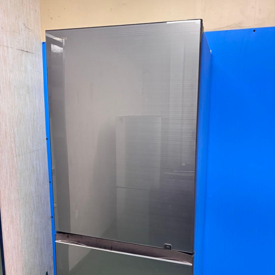671 東芝　大型冷蔵庫　501L 小型　右開き　自動製氷　5ドア　ガラスパネル
