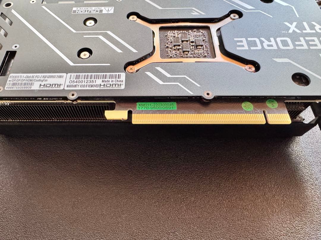 グラフィックボード・グラボ・ビデオカード GALAKURO GAMING GeForce RTX 3070Ti 8GB