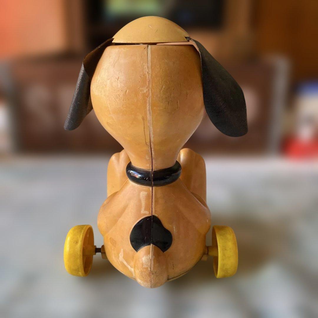 1958〜1966's スヌーピー 耳が回転するプラスチックおもちゃ