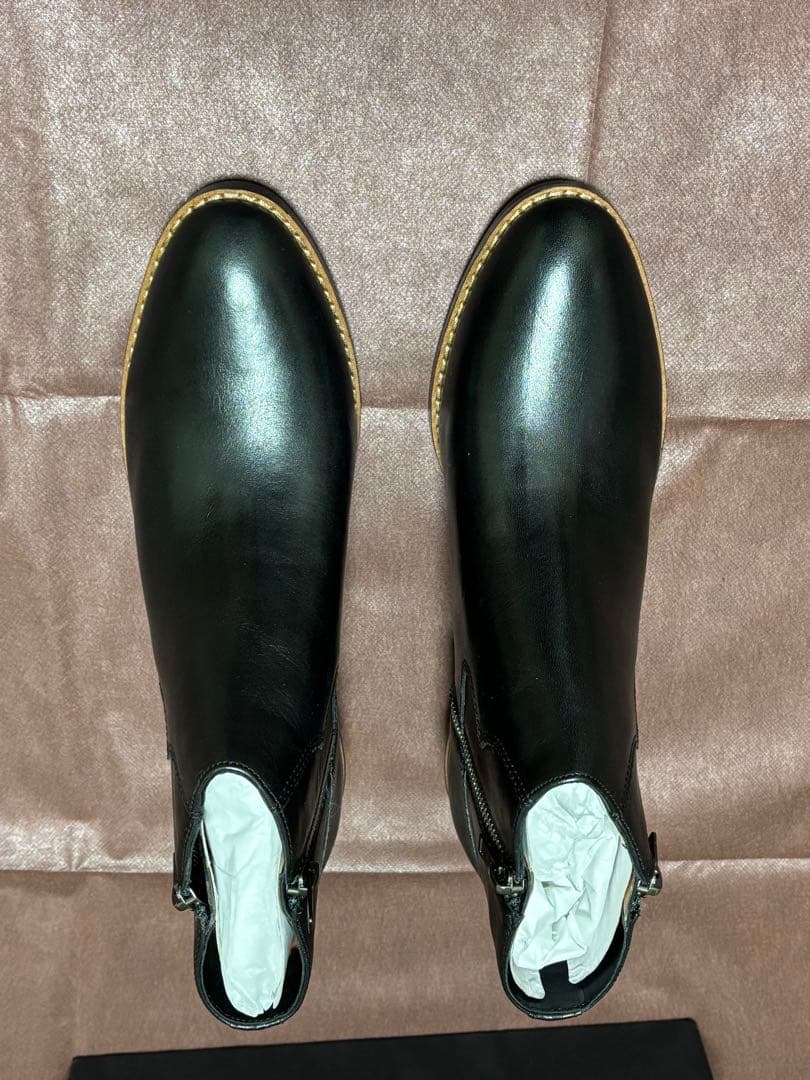 未使用　COACH ブラック サイドゴアブーツ