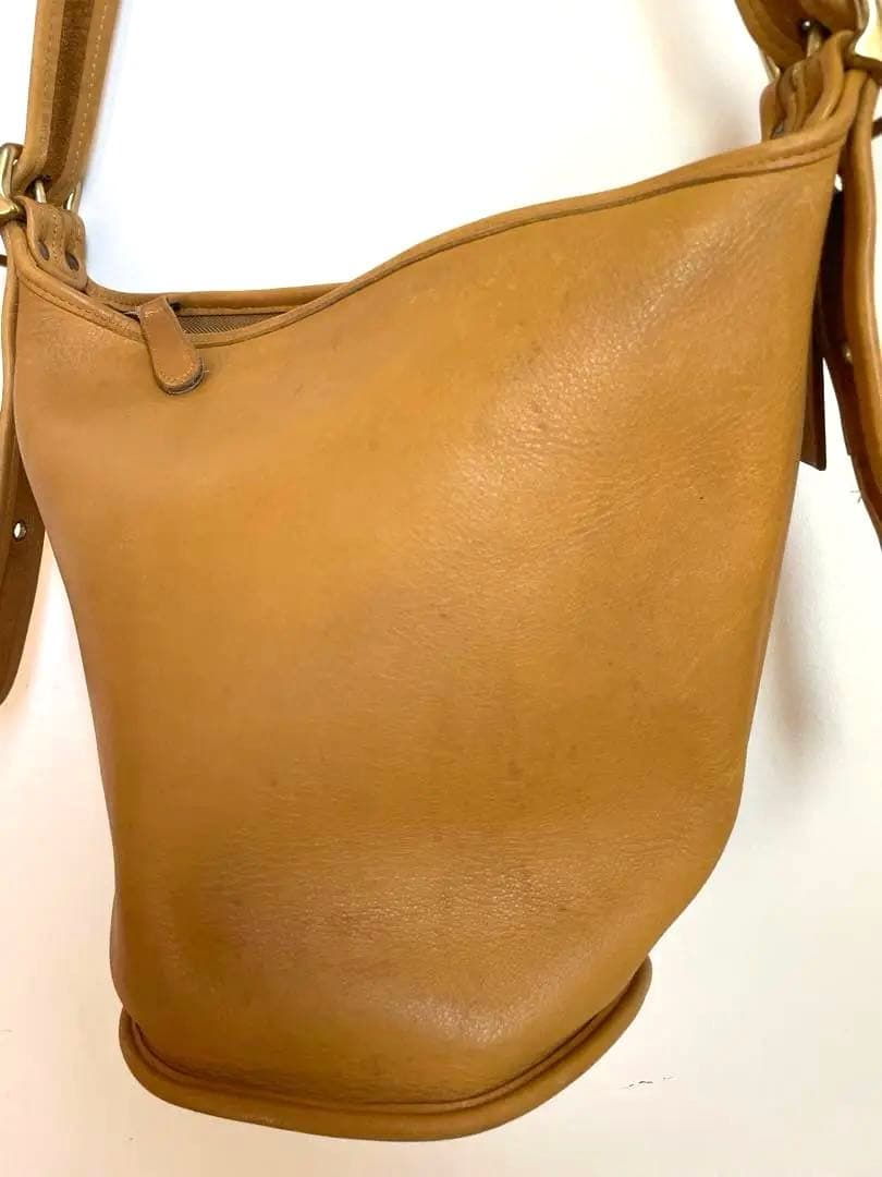 オールドコーチ　バケツ　ショルダーバッグ　イエロー