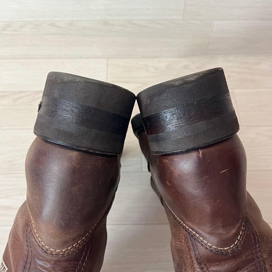 【ベッカム愛用】センドラ Sendra エンジニアブーツ ロゴ刺繍 漢 EU40