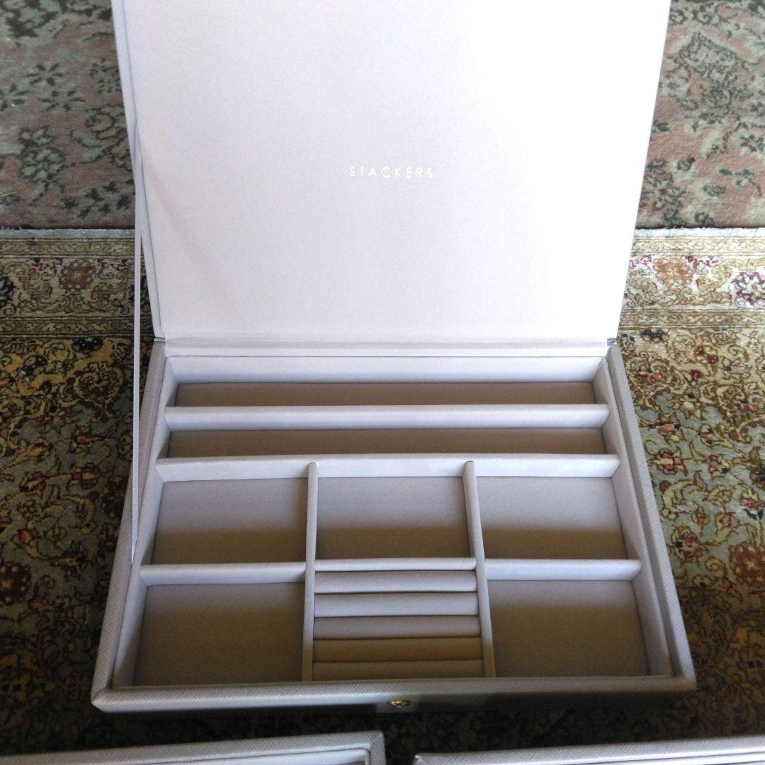 STACKERS アクセサリーケース グレージュ3段