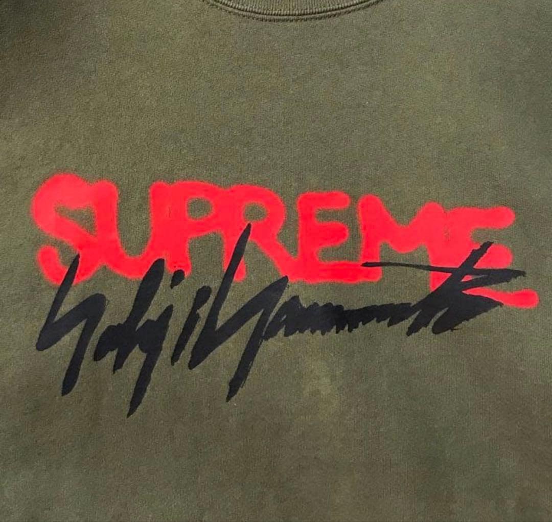 Supreme オリーブ グリーン スウェット