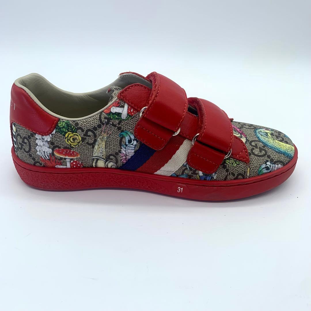 未使用級美品 グッチ ヒグチユウコ キッズスニーカー シェリーライン 20cm