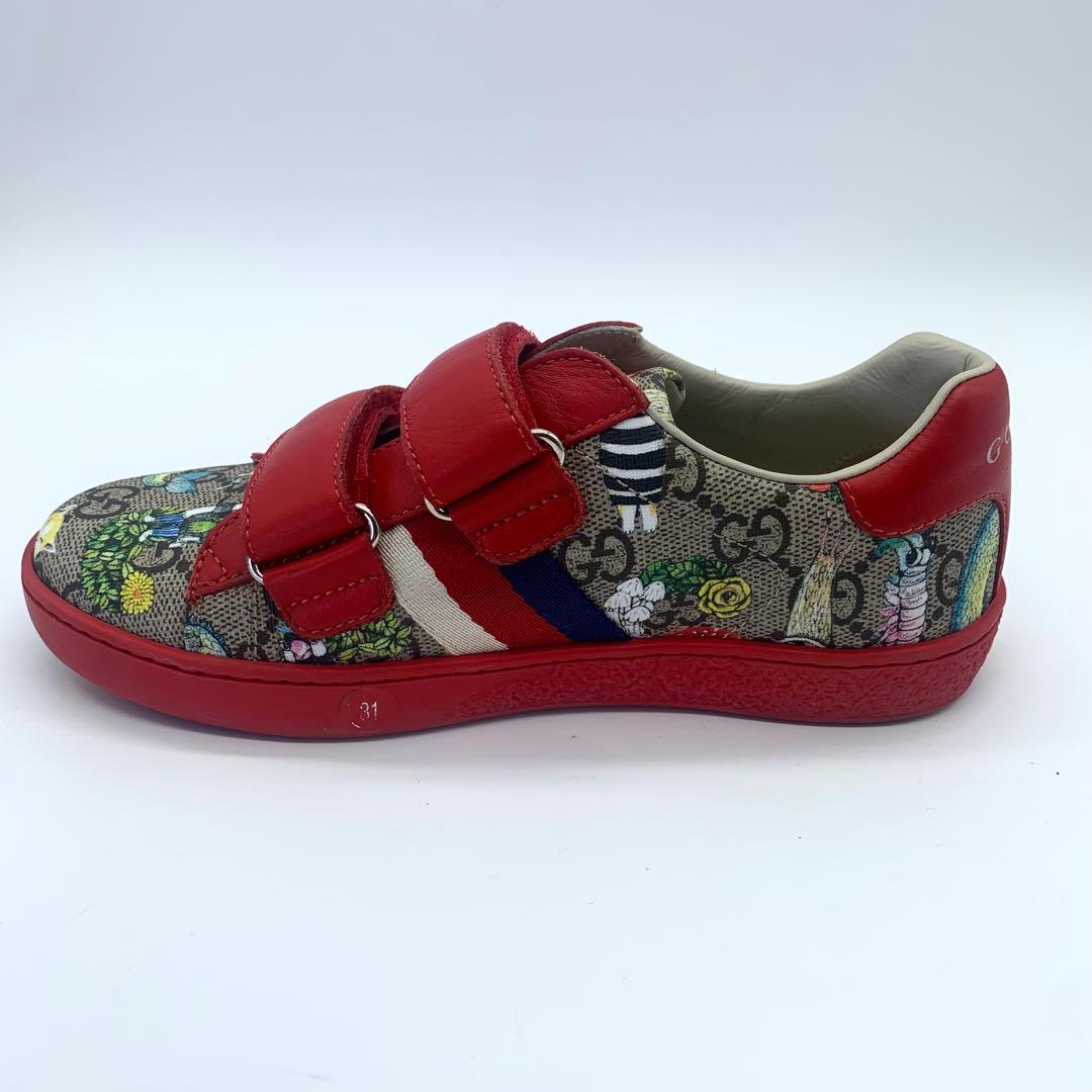 未使用級美品 グッチ ヒグチユウコ キッズスニーカー シェリーライン 20cm