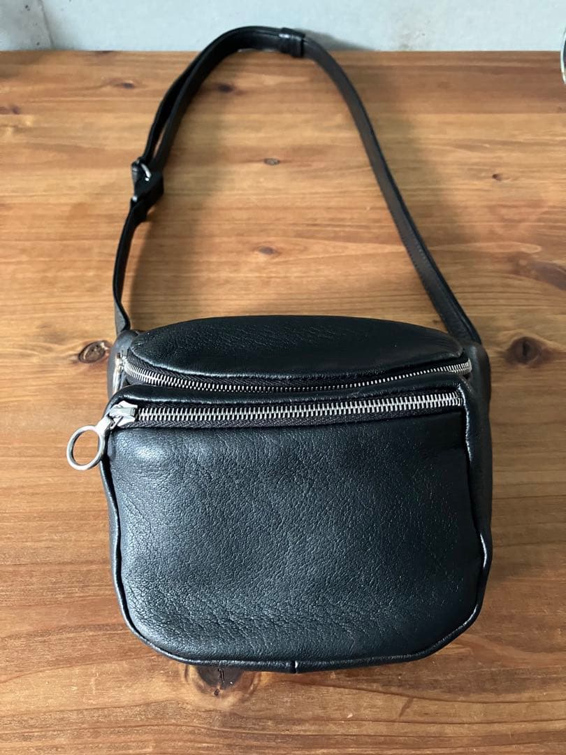 【美品】Aeta ディアレザー ウエストバッグWAIST POUCH S BAG
