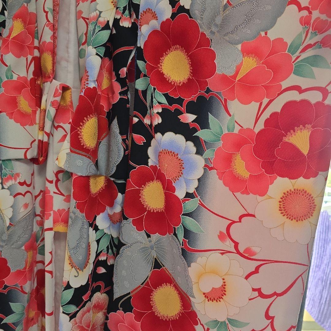 【七五三　着物セット　ブランド花夢二　7歳　 髪飾りプレゼント付き