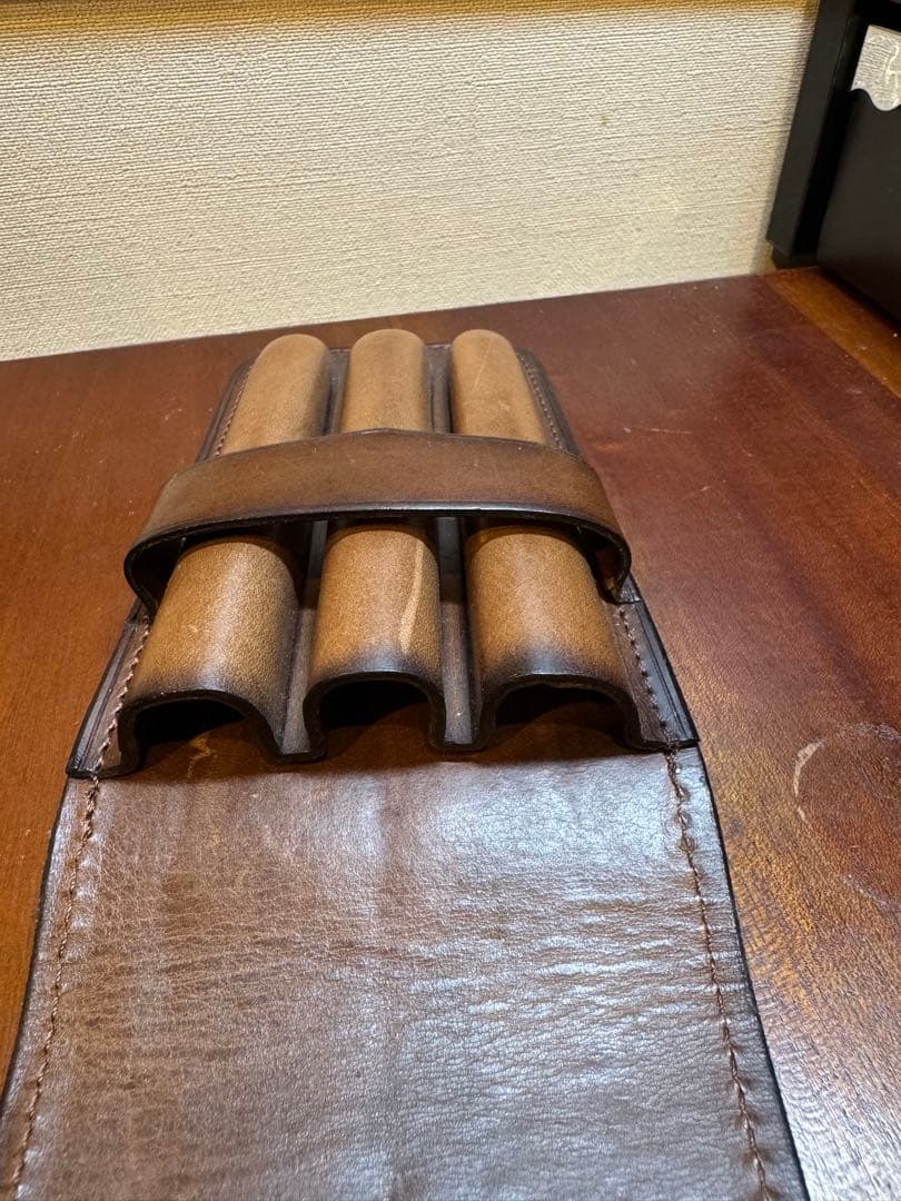 ペンケース　Le Bonheur ルボナー　3本差し　万年筆　ペン