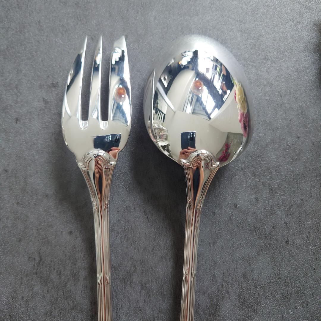 美品 クリストフル リュバン サービングフォーク サービングスプーン