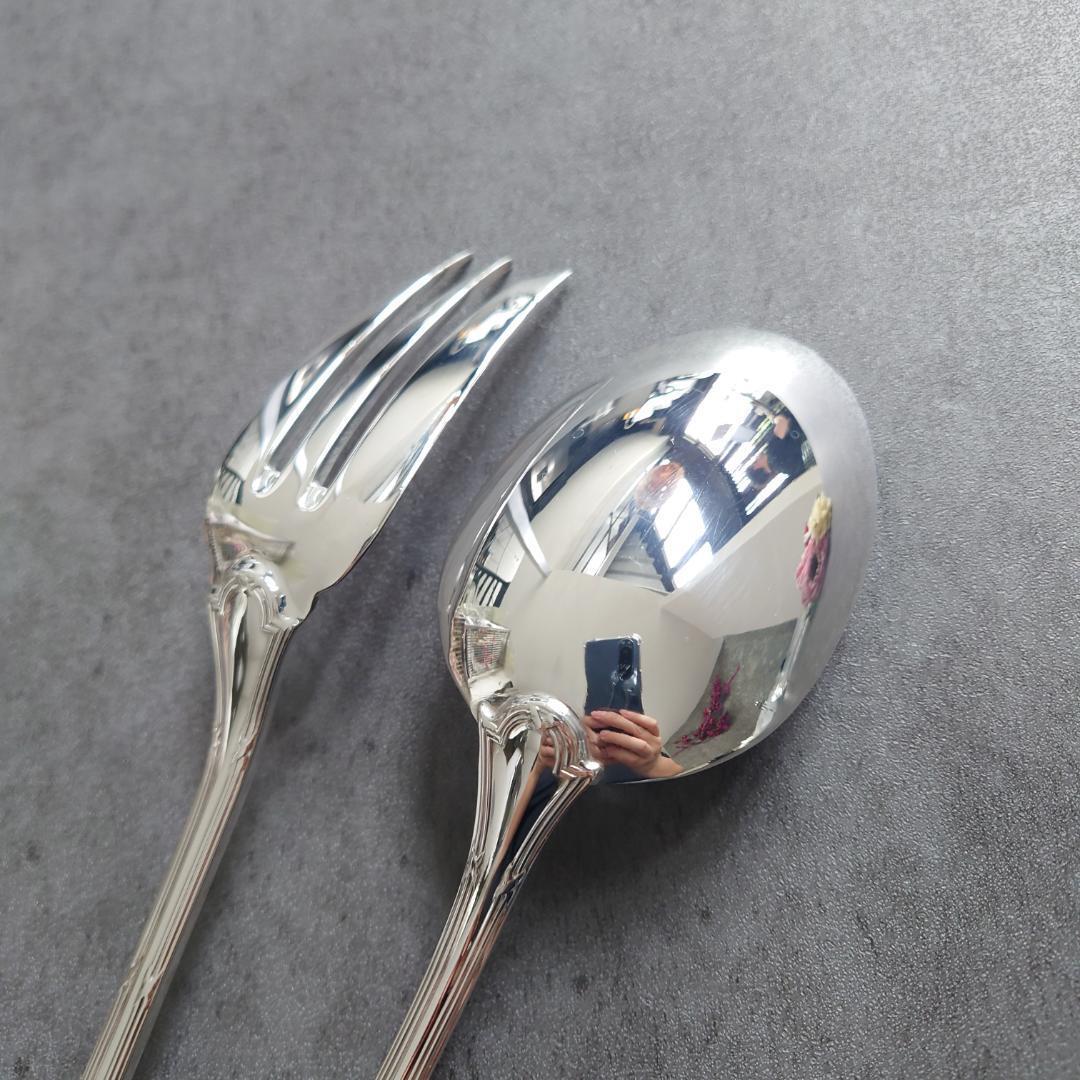 美品 クリストフル リュバン サービングフォーク サービングスプーン