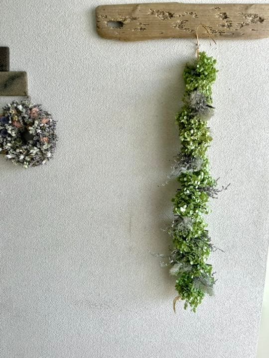 アナベル紫陽花　ロングガーランド