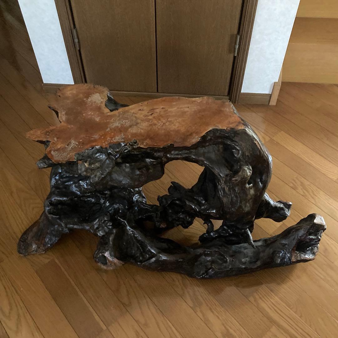 台座　木の切り株　天然木