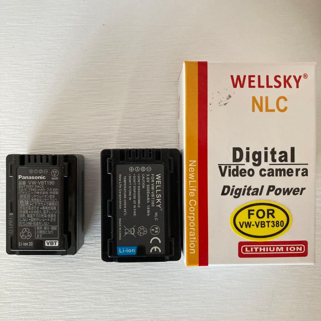 【美品】Panasonic HC-V480MS-W ビデオカメラ　白