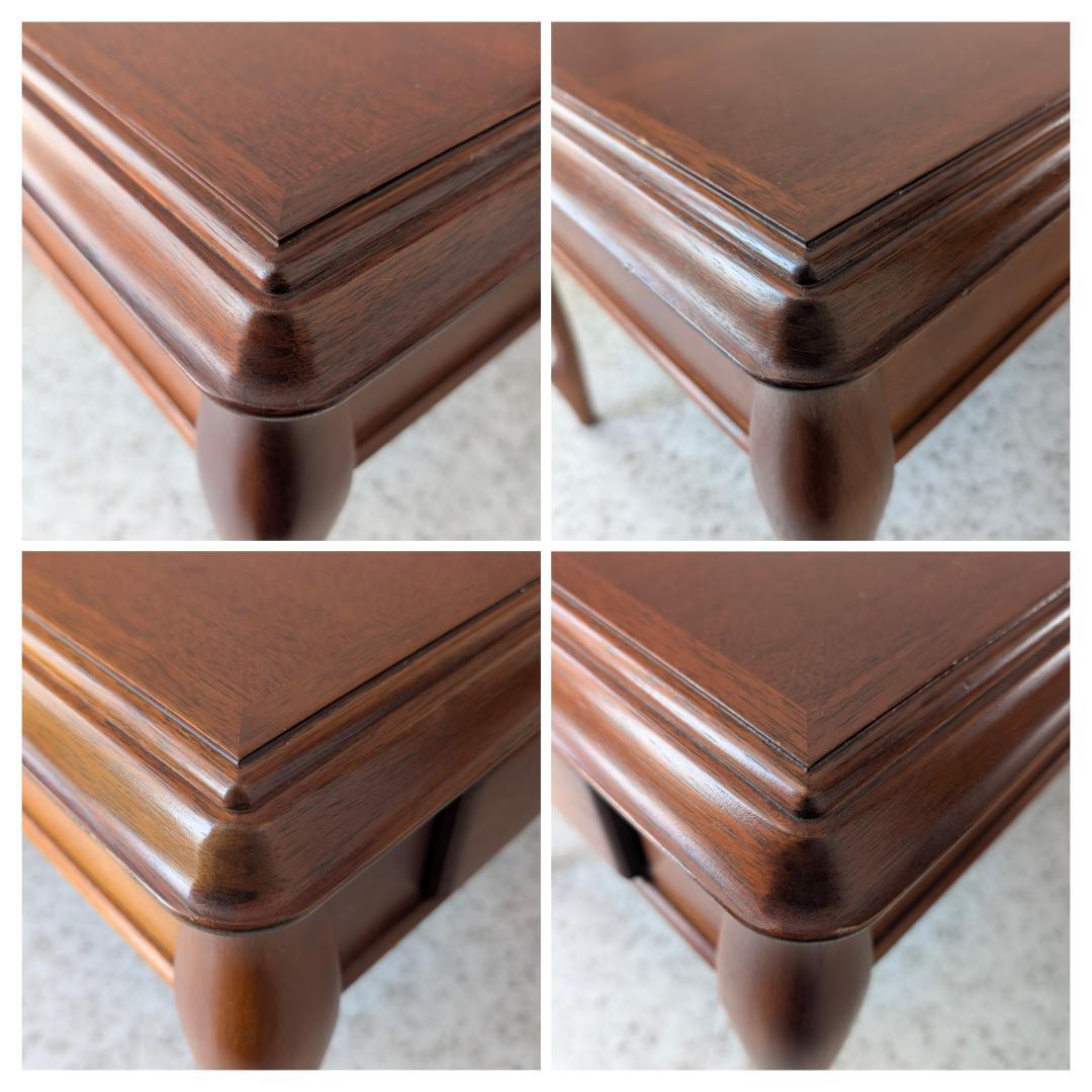 USED MARUNI マルニ ウッド サイドテーブル 猫脚 引き出し付き 廃番