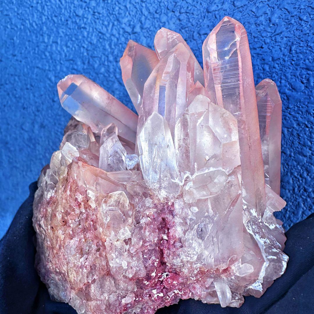 爆アレ❗️高品質❗浄化❗️超強いパワー ピンク♡ヒマラヤ クラスター天然石A1322