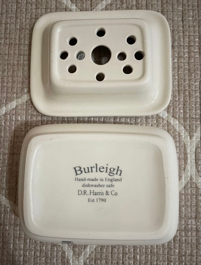 【極美品】D.R. Harris セラミック石鹸トレイ