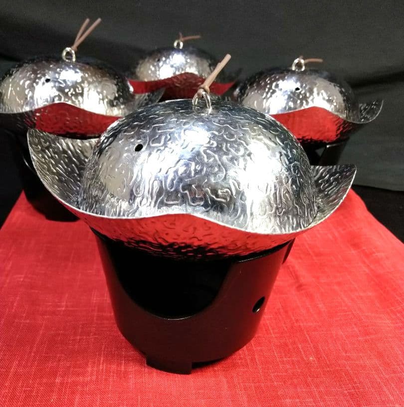 ♥豪華な高級【 ステンレス皿 食器 ・一人鍋】&ステンレス卓上丸型コンロ最後２組