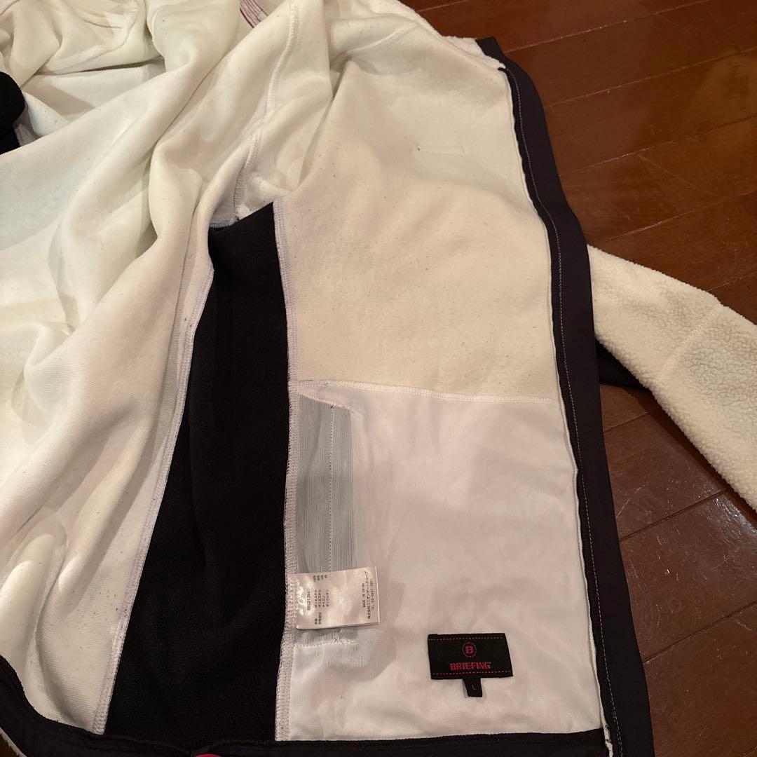 BRIEFING フリースジャケット ホワイト