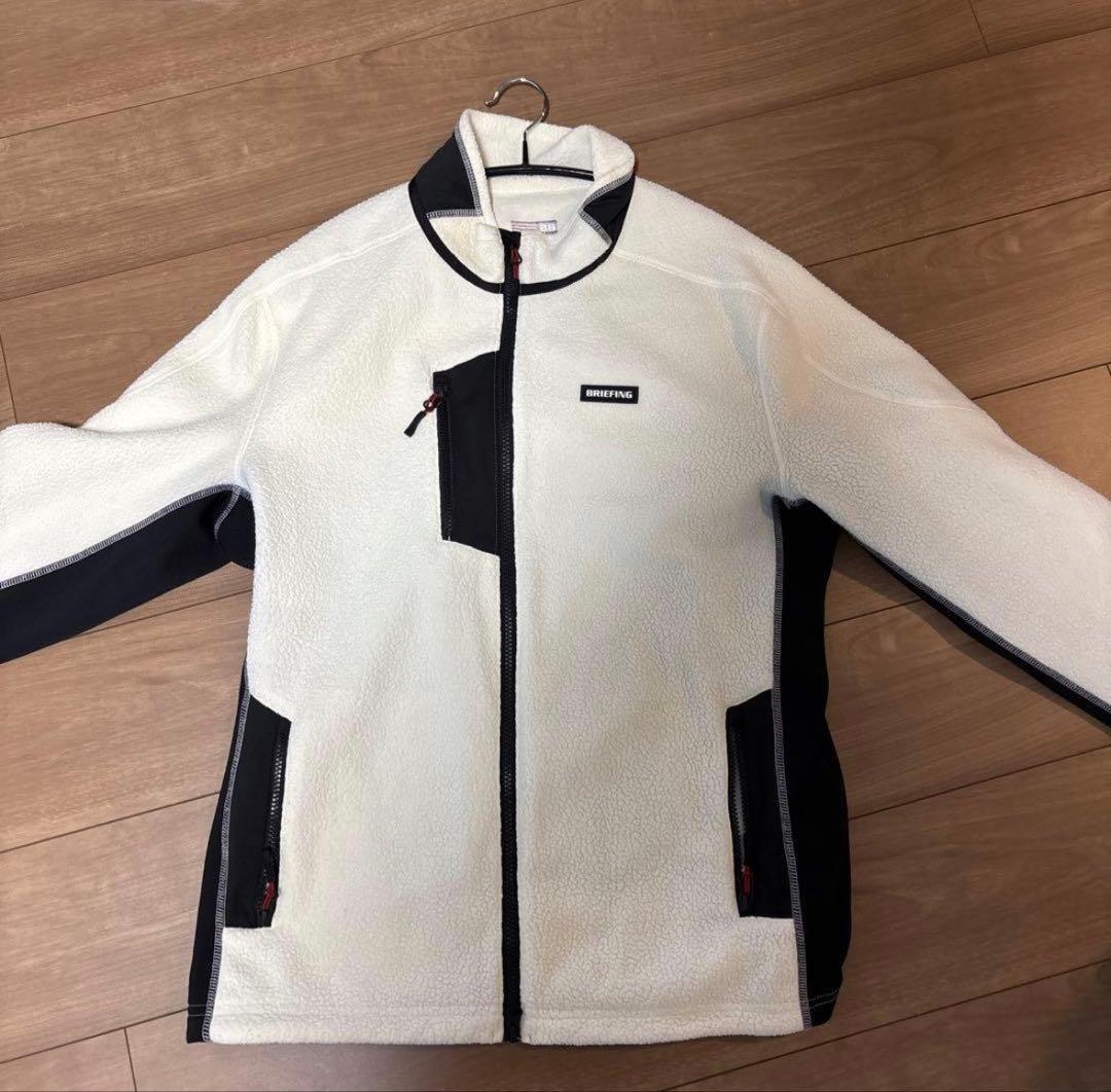 BRIEFING フリースジャケット ホワイト