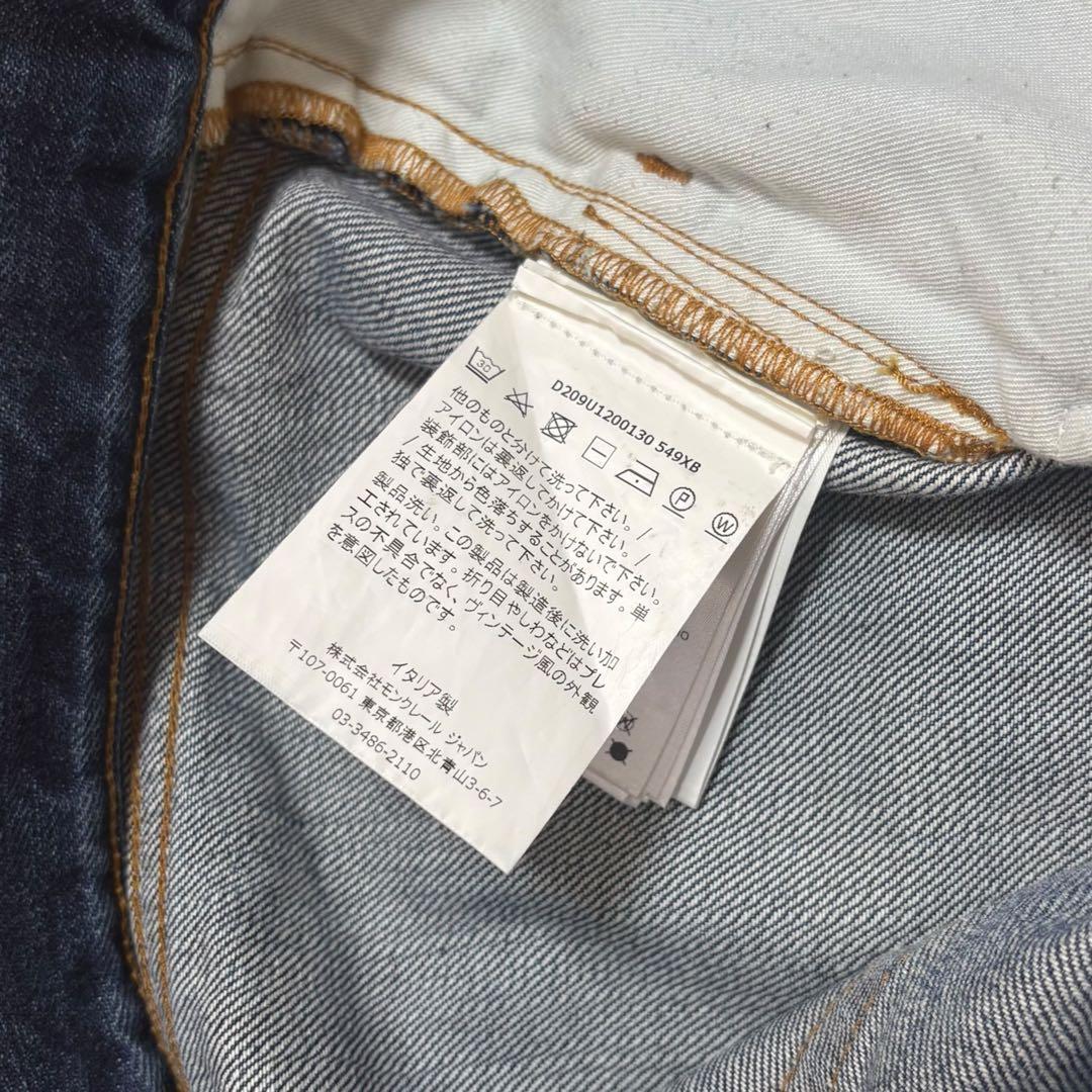 美品 モンクレール 藤原ヒロシ ジーニアス デニムパンツ 48