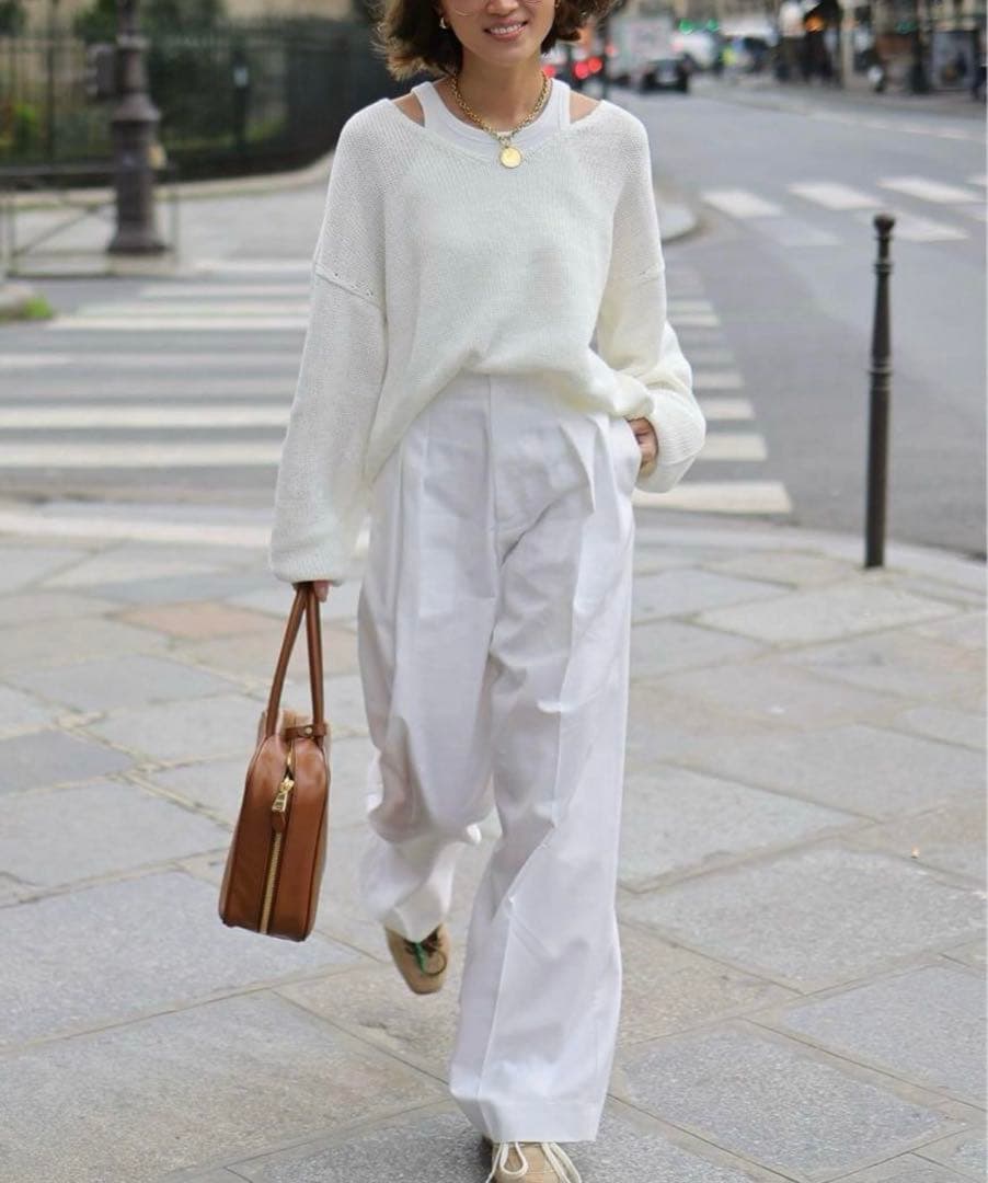 美品Gypsohila Stylish Chino Pants/White 36