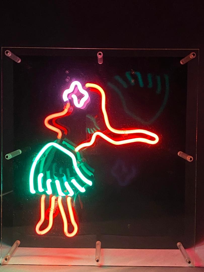 1597❣️ フラダンス　ネオン管　看板　オブジェ