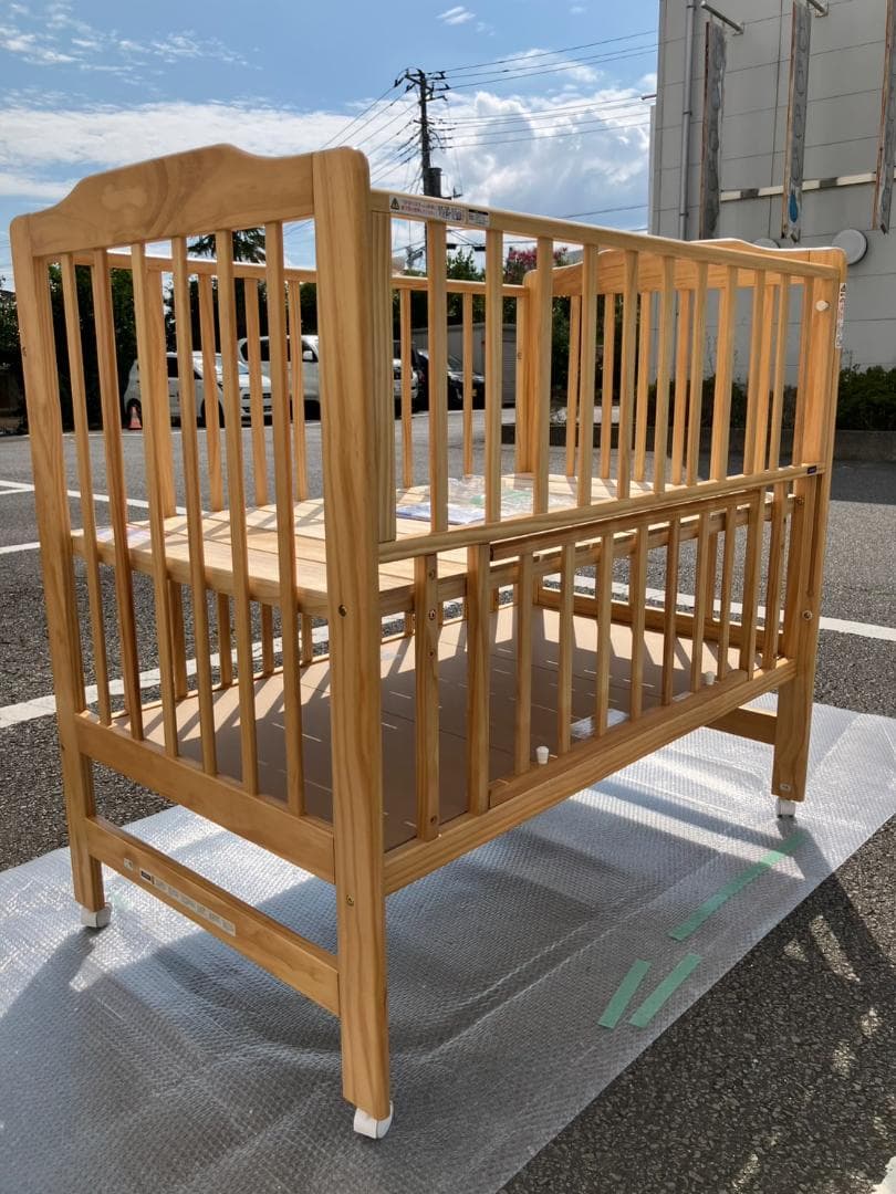 ハイシートベビーベッド（ナチュラル）